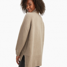 OEM Women's 100%Cashmere Turtleneck Knitted Pullover thumbnail-4