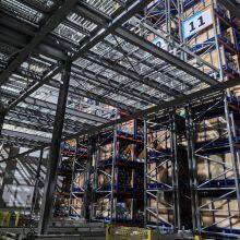 Customized Industrial Steel Warehouse Powder Coated Metal Textile Industry Fabric Roll Storage Stillages thumbnail-1