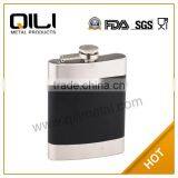 Black Painted Wholesale Hip Flask Wine Pot Hold White Spirit