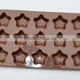YangJiang Factory Manufacture Good Quality Star Shape Silicone Cake Mould for Bakeware