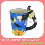 Decoration Halloween Ceramic Mug With Witch thumbnail-1