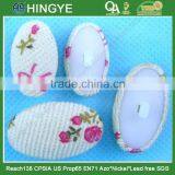 Oval Shape Fabric Covered Shank Button -- F1558