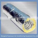 Double Layer Polyester Fiberglass Aluminum Flexible Air Duct for HVAC Systems thumbnail-1
