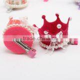 New Princess Crown Hairpins Hair Accessories Resin Diamond Pearls Girls Tiaras Headwear Baby Xmas Dancing Party Hair ClipCB-3606 thumbnail-5