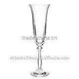 Optical Clear Stemmed Champagne Flute Glass thumbnail-1