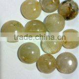 Golden Rutilated Quartz Calibrated Gemstone Cabochons