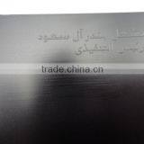 High Quality Stainless Steel Black Laser Carve Metal Name Cards thumbnail-4