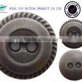 China Hot Sale Popular 12mm Circle Round 2 Hole Metal Button for Clothing