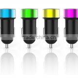 dual usb mobile phone car charger 5V 2.4A