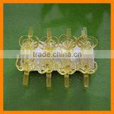Transparent Plastic Peg With Acrylic Flower