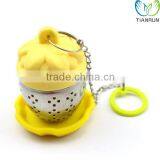 High Quality Reusable Tools Cute Gift Silicone&Stainless Steel Tea Infuser thumbnail-1
