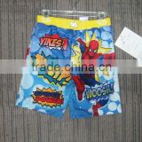 Baby boys shorts for summer Boys Spider-Man printed shorts Boy's swim trunk