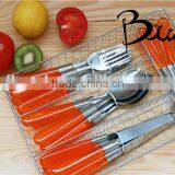 24pcs High Quality Transparent Handle Knife Fork Spoon Set Tableware BD-T3232 thumbnail-2