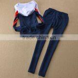 2015 New Latest Design Sports China Cheap Fashion Velour Tracksuits for Lady thumbnail-2
