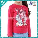 Kids cute tshirt print,Tom and jerry t shirt animal,girls red long tshirt stock(lyt070018)