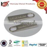 <b>Custom</b> <b>embossed</b> logo <b>metal</b> <b>plate</b> with silver <b>plate</b> finish