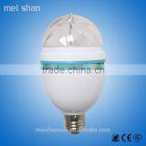 Newest 3W Colourful Changing Light LED Bulb Crystal and PBT Material