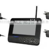 CTR40674,7" Digital Wireless Monitor With Socking Cup Braket + Transmitter Box*4pcs for Truck, Heavy Duty One to Four