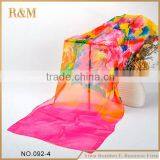 Best Selling Custom Design Large Square Silk Scarf Wholesale thumbnail-3