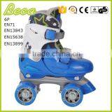 Wholesale Mix Color Adjustable Blue Roller Quad Skate for Kids thumbnail-1