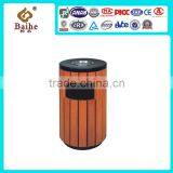 2016 Hotel steel dustbin with fireproof wood for sale