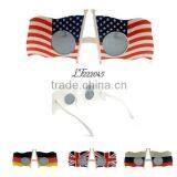 Newly tropical party sunglass, unique national flag sunglasses