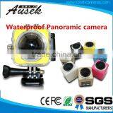 Ausek Waterproof 30m 360 panoview camera Underwater 360 Degree Sport Cameras With 16MP