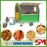 Stainless steel fashionable appearance food cart mobile