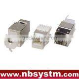 Cat.6 STP Keystone Jack 180 Degree,dual IDC Type