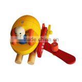 Coloured Playful Wooden Plane Toy thumbnail-3