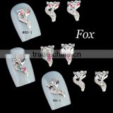 Big size Fox metal diamond nail art decorations