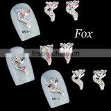 Big Size Fox Metal Diamond Nail Art Decorations