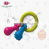 Factory Supply Pet Toys Rubber Circle With Nipple Bite Dog Toys thumbnail-2