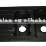 High Quality Hot Sale Black Acrylic Solid Surface Resin Stone Kitchen Sink,solid Surface Double Bowl Kitchen Sink thumbnail-2