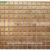 Gold Metal Mosaic, Stainless Steel Mosaic, Decorative Wall Mosaic Tiles (KM2822)