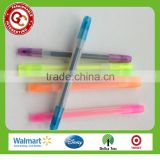 high quality bright color double-end highlighter