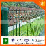 Cheap PVC Coated Welded Metal Garden Fence Panel With Peach Post thumbnail-3