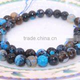 Wholesale Gemsotne Strands Size 6 8 10 12mm Mixed Blue Natural Blue Agate Slabs thumbnail-2