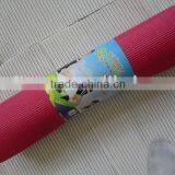 7mm Thick Rose Red Natural Yoga Mat thumbnail-1