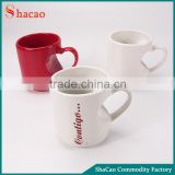 Heart Shaped Ceramic Coffee Mug With Romantic Letter Printing