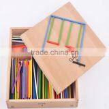 Professional Teaching AIDS Froebel Gabe8 Color Sticks Educational Toy Preschool Learning Shape Combination and Counting Bars thumbnail-2