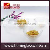 Glass Factory Supply Hot Sale Crystal ROUND Salad BOWL & DISHES Circle Design thumbnail-1