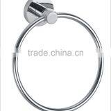 Jiangmen Factory Bathroom Wall Mounted Stainless Steel Towel Ring Chrome thumbnail-3