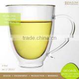 Custom Drinking Glass Tea Mug Cups With Handle thumbnail-2