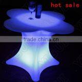 Modern Glass Wood Led Lighted Bar Counter Tables/Night Club /Outdoor Moma LED Medium Bar Table