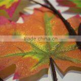 Shinning Artificial Maple Leaves Fabric Leaf Branch thumbnail-2