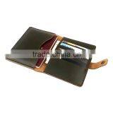 ODM RFID Protect Handmade Minimalist Leather Men Travel Passport Holder thumbnail-2