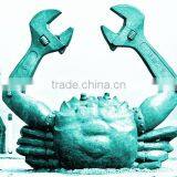 New Products Save 30% Only This Week Bronze Garden Crab Decoration thumbnail-1