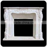 European Palace Style Large Marble Fireplace Mantel thumbnail-4