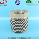 With Raised Grain Screen Printing Jute/linen Sacks for Storage or Plant Pot Cover thumbnail-4